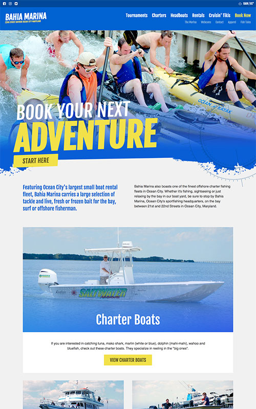 Bahia Marina Website Preview