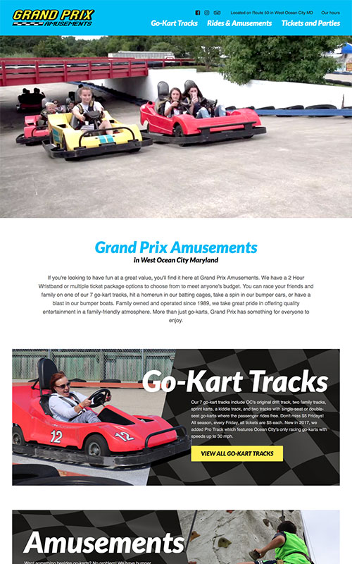 Grand Prix Website Preview