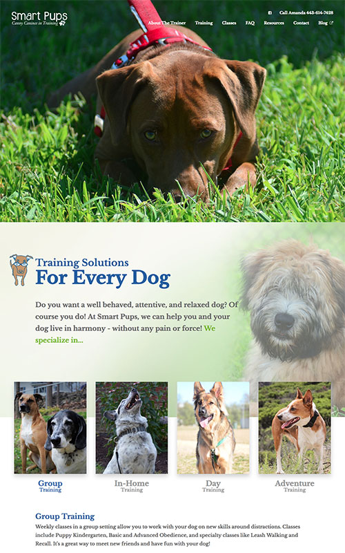 Smart Pups Website Preview